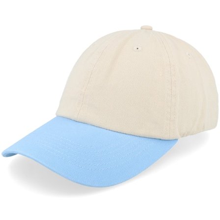 Equip - Beige unconstructed Cap - Stone Washed Stone/Light Blue Dat Cap / Unstructured @ Hatstore