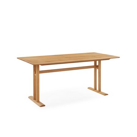 Oak spisebord, Massiv egetræ | 180x90 - Natur egetræ - 180x90x75 - Borde