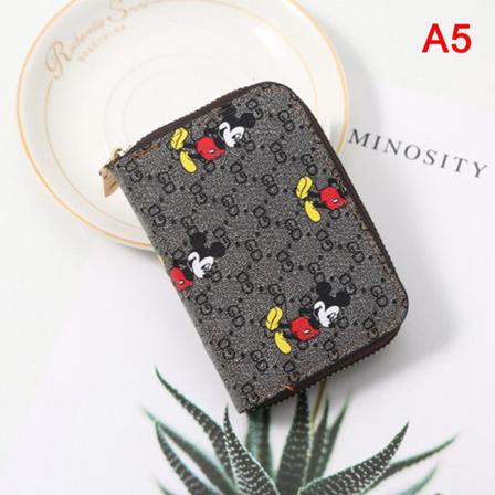 Disney Musse Pigg Minnie Mouse Liten Plånbok Lady Kort Dragkedja