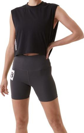 Björn Borg Women's Sthlm High Waist Comfort Shorts Women workout shorts Grey L