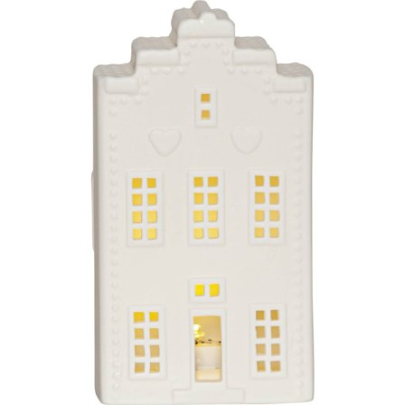 Star Trading - Dekorasjonsfigur 992-76 Dekoration Vinter Hus Hvit