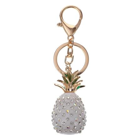 1 stk Glitter rygsæk ornamenter skinnende ananas nøglering