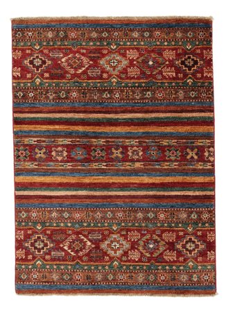 Righe Piccolo Shabargan Tappeto 85X115 Lana