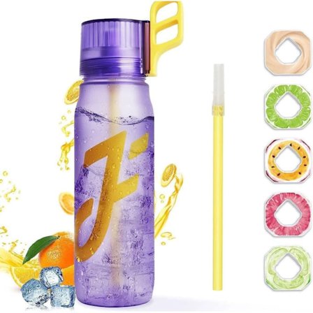 Air-Up Vandflaske 650ml – 5 Smagskapsler | Sukkerfri & Aromatisk | Gradient med Sugerør
