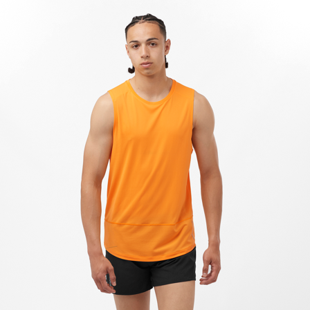 Salomon - T-shirt Cross Run Tank M - Zinnia