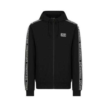 Emporio Armani Ea7, Sweatshirt Czarny, Mężczyzna, Rozmiar: S