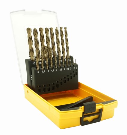 Ironside Pro 201270 Borsett 19 stk. bor, 1–10 mm, plastboks, Maskintilbehør & forbruk