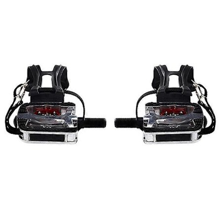 SPD-pedaler för spinningcykel med tåhättor för clipspedaler, inomhus träningscykling plattformspedaler 9/1