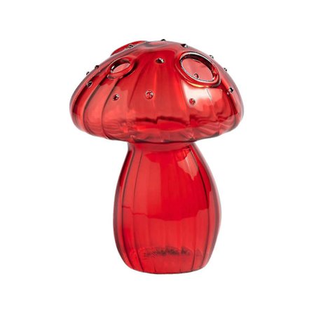 Sarte Sopp Glass Bud Vaser Fargede Fine Glass Vase Sopp Blomster Vase Sopp Dekor