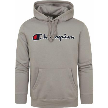 Champion Hoodie Logo Grijs , Grijs , Heren , Maat: M