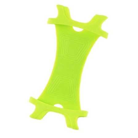 Cykeltelefonholder Cykel Smartphone Beslag Skridsikkert Design Ultralet Blød Elastisk Universal [DB] Grøn Stor