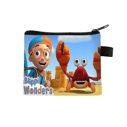 Ny Blippi Barn Student Bärbar Kortväska Myntförvaringsväska Mini Koppling #21-4
