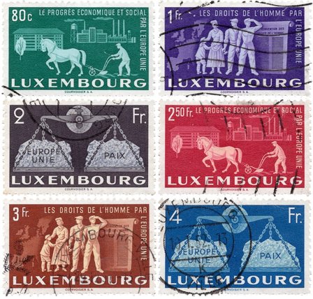 Luxembourg 1951 - MICHEL 478/483 - Stemplet