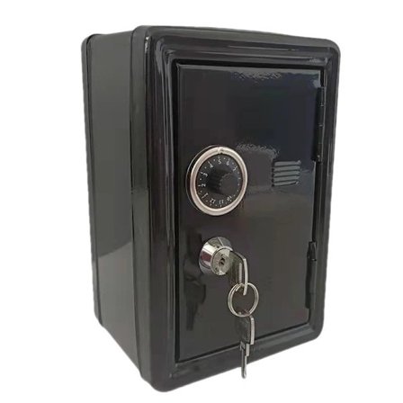 Spargris Barn Pengabox Hem Säker Box Säker Myntbox Pengar Spargris Lösenordslås Söt Liten Bank Stor Present, SD