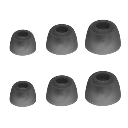 6 stk. silikone ørepropper til Tune Beam in-ear hovedtelefoner, støjisolering