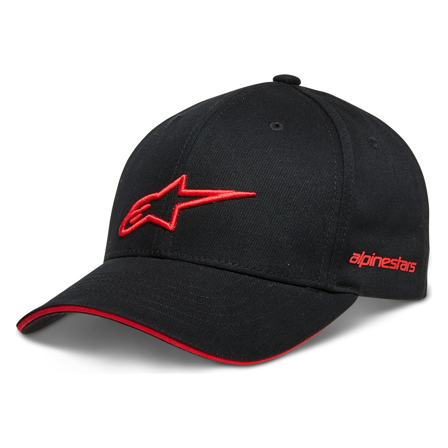 Czapka z Daszkiem Alpinestars Rostrum Czarny/Czerwony Onesize