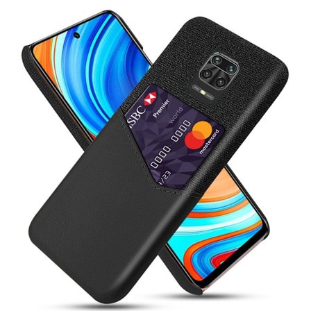 Bofink Xiaomi Redmi Note 9 Pro Max / 9 Pro / 9s Card Suojakuori - Musta
