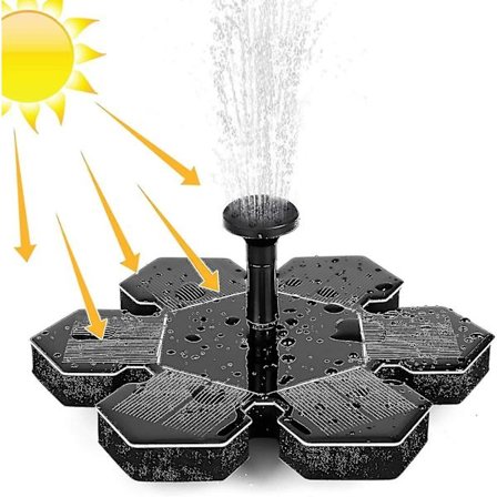 Solcells 1,5w, solcellsvattenpump, solcellsdammpump med batteri