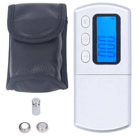 Digital Skivspelare Stylus Kraftskala Mätare 5g 0.01g Mini Ficka Smyckesvåg Pulver Medicin Silver