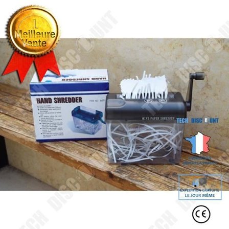 Dokumentsk shredder - TD - Håndtag - A6 - Kontoraccessorie