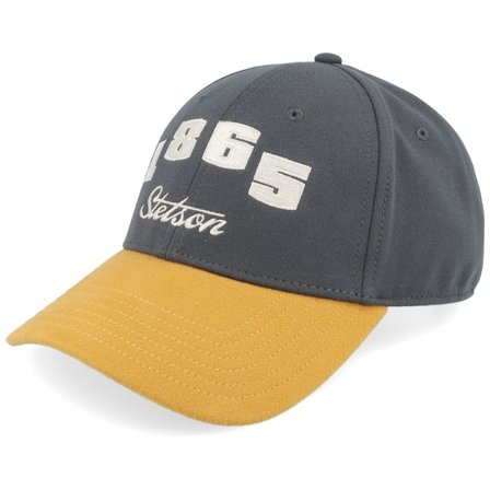 Stetson - Grå adjustable Caps - Baseball Retro Numbers Ochre-Green Adjustable @ Hatstore
