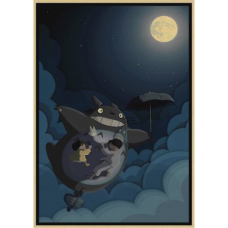 Vintage retro papir Anime plakat Tonari No Totoro Miyazaki vægdekoration Vintage boligindretning Børneværelsesdekoration