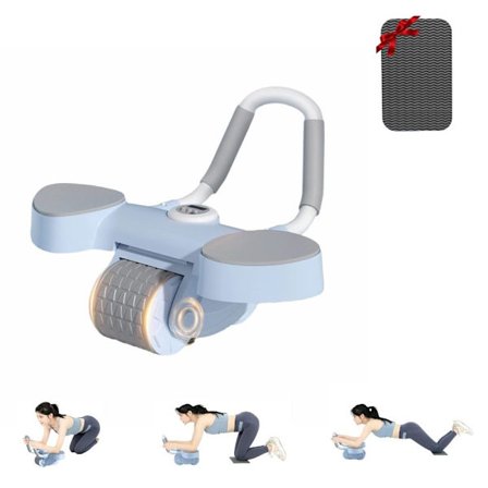 Abdominal Wheel Automatisk Rebound Abdominal Wheel BLÅ