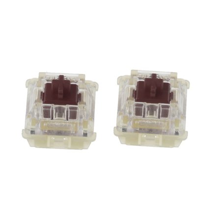 Feet Bruna Genomskinliga Brytare Passar Cherry MX Original SMD RGB Brytare 2st