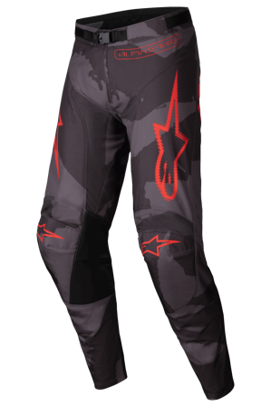 Pantalones de Cross Alpinestars Racer Hollow Camuflaje Camuflaje Gris/Naranja Flúor 30