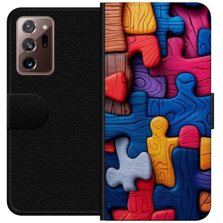 Kompatibelt Plånboksfodral till Samsung Samsung Galaxy Note20 Ultra Lekfull illustration med Stitch bland rosa äpplen i en mjuk pastell design som k