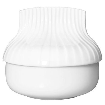 Rörstrand Pli Blanc burk med lock, 0,35 liter | Inredning > Vaser & Krukor > Kruka | Bagaren och Kocken