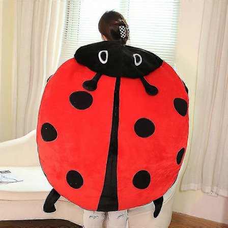 100 cm bärbar insekts plyschleksak nyckelpiga fylld kudde mjuk sovkudde rolig cosplay dockdräkt barnpresenter 100 cm