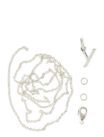 Letter Y Sp With O-Ring Chain And Clasp Toys Creativity Drawing & Crafts Craft Jewellery & Accessories Sølv Me & My Box