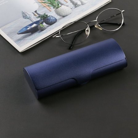 Brilleetui af aluminium Brilleetui MØRKEBLÅ