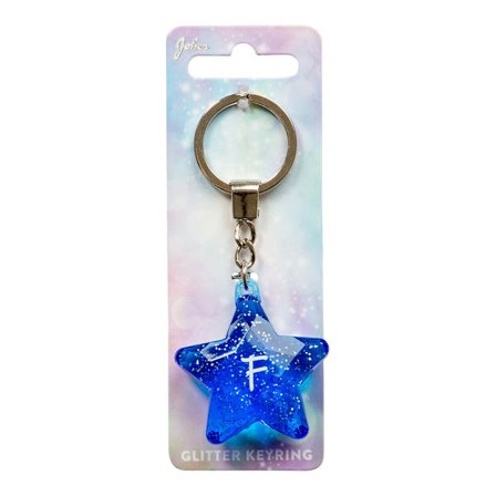Nyckelring Glitter Star F