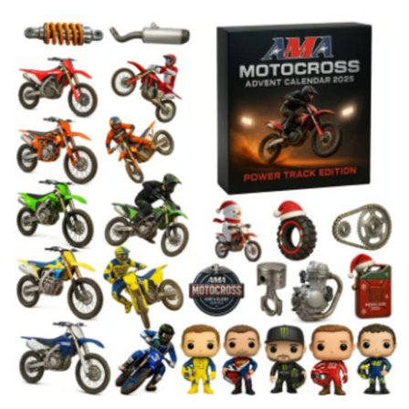 Limited-Edition Tema 24-Dages Overraskelses Nedtællingskalender AMA Motocross Motorcykel