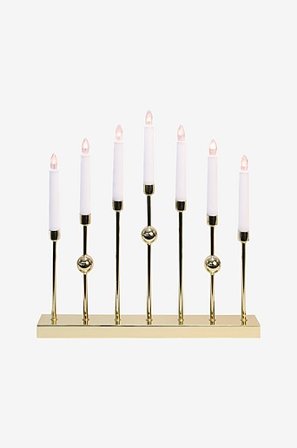 Jotex - Gustavo 7l Messing - Lysestage - Køb Adventslysestager hos Jotex