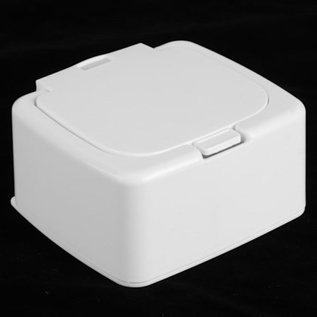 Mini bomullsrondellförvaringslåda smink bomull medicin förvaring