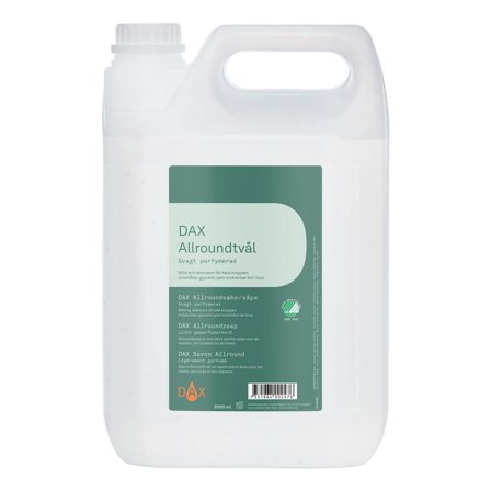 DAX Flytande krämtvål, allround, parfymerad, dunk, 5L - Lyreco - Städ och hygien - Tvål och hygien - Tvål - Flytande
