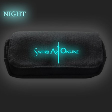 Sword Art Online SAO Hehkuva Kynäkotelo Kaksinkertainen Kerros Oppilaskynäkotelo