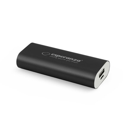 Esperanza Power Bank Hadron 4400Mah Svart