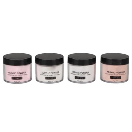 Nail Carving Powder 4 Colors 2,1oz långvarig 3D Nail Extension Carving Powder för manikyr