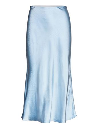 Yaspastella Hw Midi Skirt Polvipituinen Hame Sininen YAS