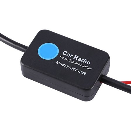 Universell 12V bil FM-radioantennsignalmottagningsförstärkare Booster