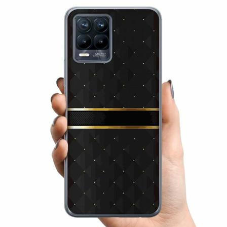 Realme 8 Tpu Mobilskal Golden Stripes