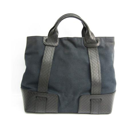 Bottega Veneta Vintage, Pre-owned Intrecciato Bag Blauw, Dames, Maat:ONE Size,nylon