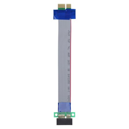 PCI-E 1X til 1X Riser-kort forlengerbåndkabeladapter PCIE forlengelseslinje 19cm