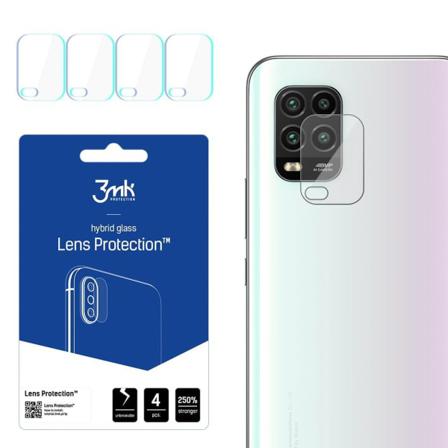 4-pack 3mk Flexibleglass Xiaomi Mi 10 Lite 5g Linsskydd Kamera Transparent