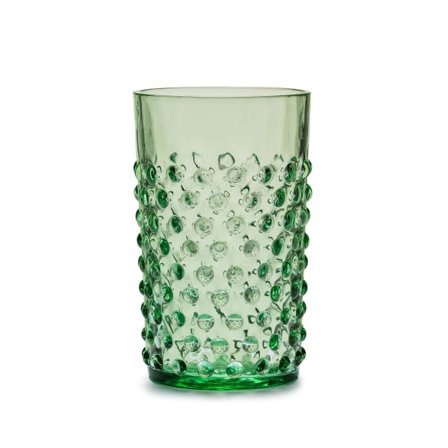 In Flore Cecilia Dricksglas, Höga, 2-pack Glas Grön 11 cm