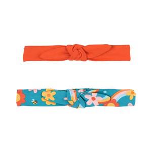 Kids - Frugi 2-Pack Dahlia Skies/Tiger Orange Astrid Headband 6-12 Years - Hair accessories - 6-12 years - Orange